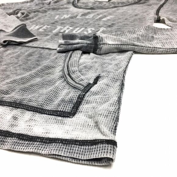 zen distressed light thermal pullover - Picture 2 of 4